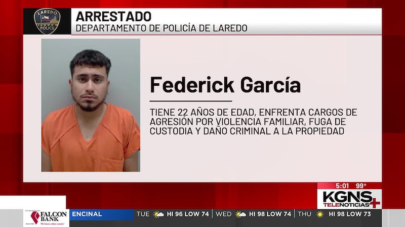 Sospechoso escapa esposado de patrulla y es capturado tras persecución en Laredo