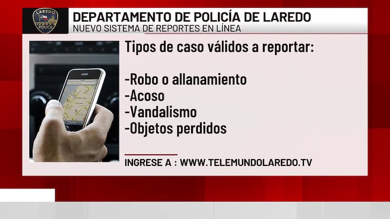 Policía de Laredo lanza sistema para hacer denuncias en línea