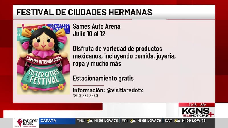 Invitan a festival “Ciudades Hermanas” en el Sames Auto Arena