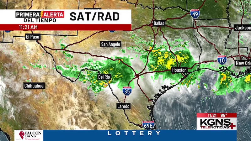 Martes con probabilidad de lluvia ligera en Laredo