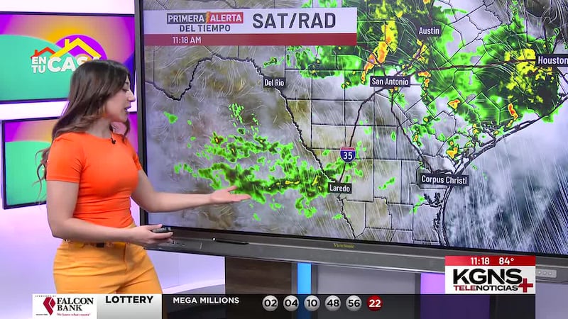 Miércoles con probabilidad de lluvia en Laredo