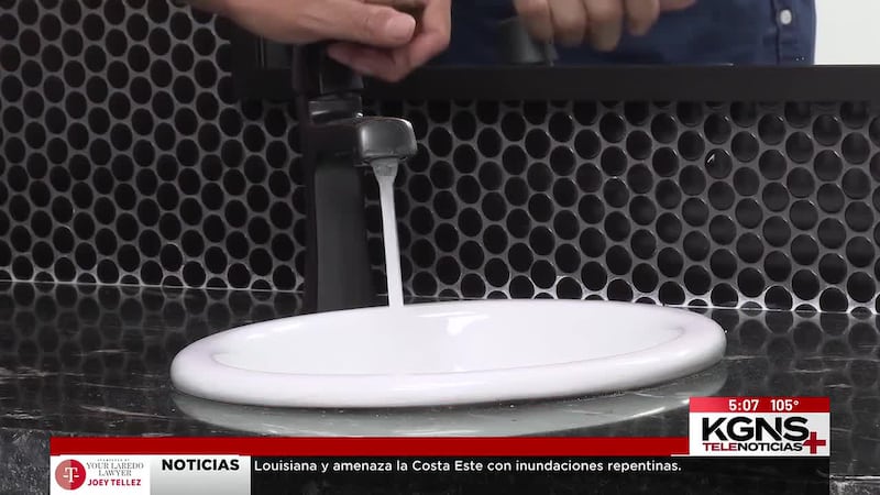 Identifican válvula defectuosa tras baja presión de agua al norte de Laredo