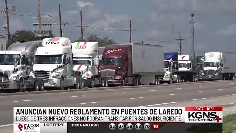 Anuncian nueva regla en puentes comerciales de Laredo para agilizar el tráfico de carga