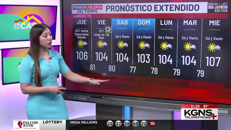 Miércoles caluroso en Laredo