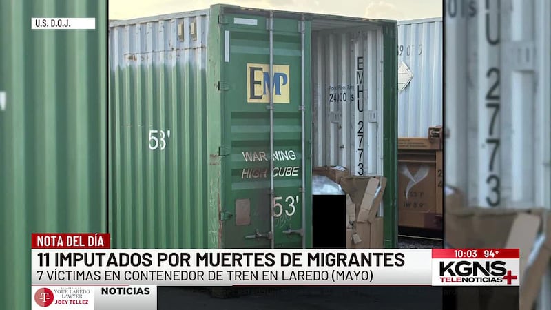 11 acusados por caso de tráfico humano; 7 migrantes fueron hallados muertos en un contenedor...