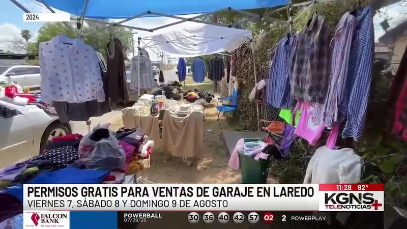 Permisos gratis para ventas de garaje en Laredo
