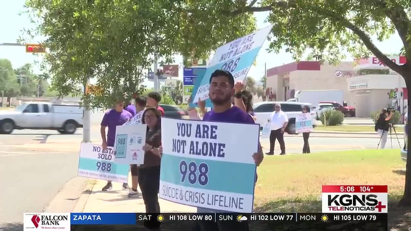 Laredenses se unen para promover línea 988 y prevenir el suicidio