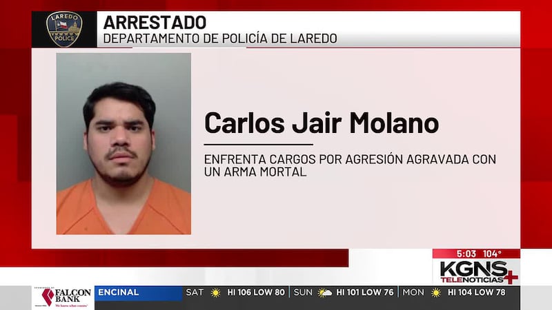 Arrestan a hombre por amenazar con pistola a conductor en Laredo