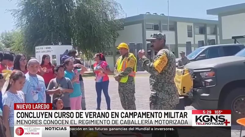 Concluyen curso de verano en campamento militar de Nuevo Laredo