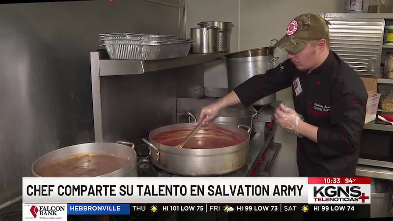 Reconocido chef comparte su talento en Salvation Army de Laredo
