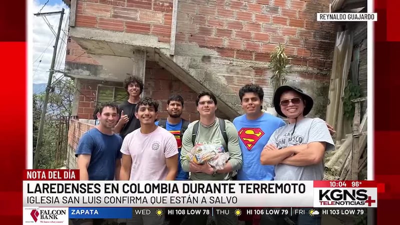 Jóvenes laredenses vivieron de cerca el devastador terremoto en Colombia
