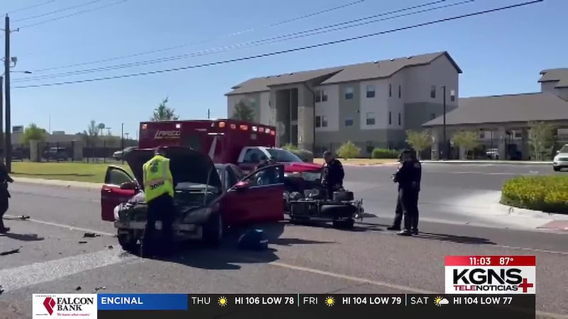 Accidente entre dos motocicletas y un vehículo en Hillside Road
