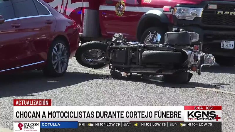 Chocan a motociclistas durante cortejo fúnebre en Hillside Road