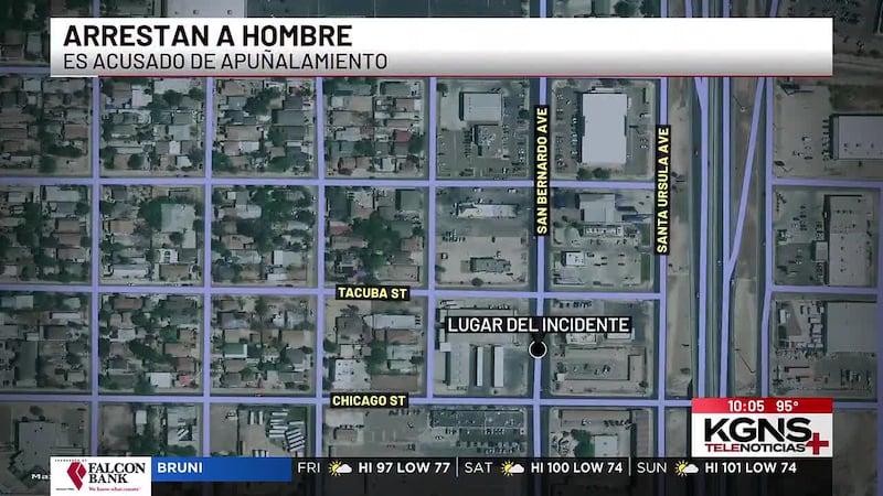 Arrestan a hombre acusado de apuñalamiento en San Bernardo Avenue en Laredo