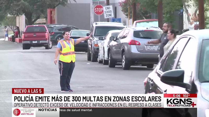 Policía de Laredo emite más de 300 infracciones en zonas escolares durante primera semana de...