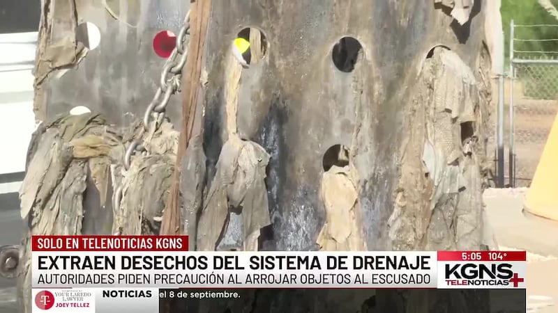 Ciudad de Laredo advierte sobre desechos que obstruyen el sistema de drenaje