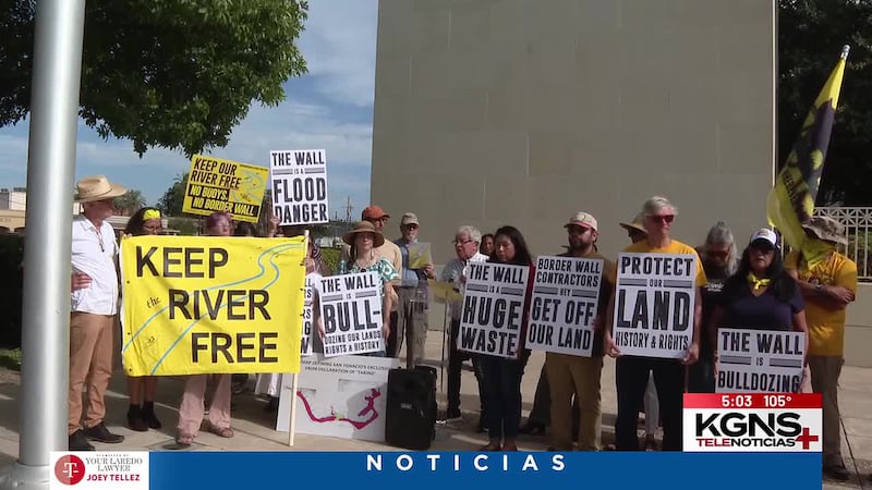Alzan la voz contra el muro fronterizo; residentes de San Ygnacio interponen demanda contra el...