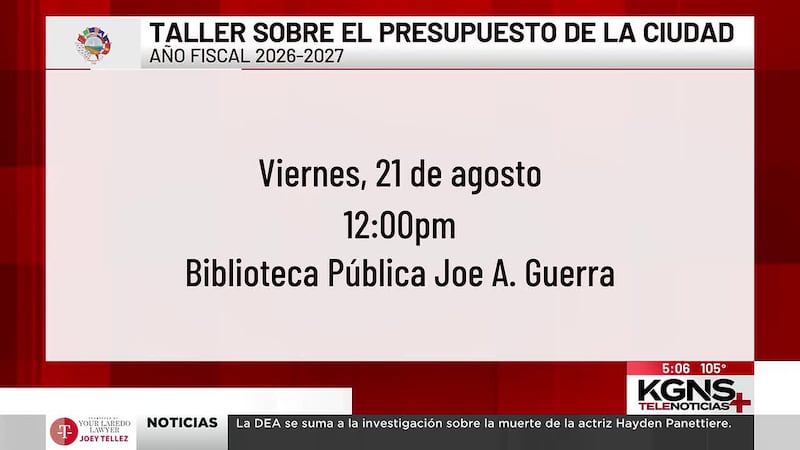 Cabildo de Laredo continúa taller sobre presupuesto para el año fiscal 2026-2027