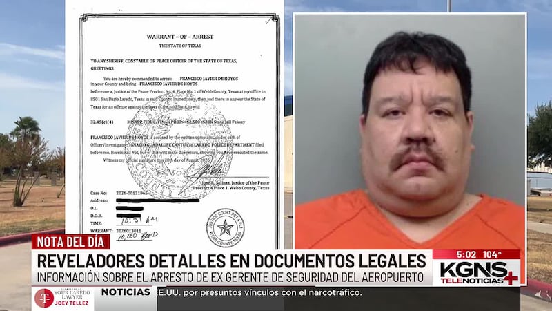 Exgerente de seguridad del Aeropuerto de Laredo es acusado de empeñar armas propiedad de la...