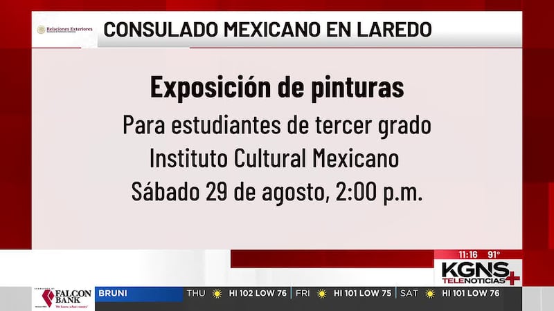 Invitan a estudiantes de tercer grado de primaria de Laredo a exposición de pinturas