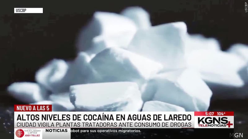 Reportan altos niveles de cocaína en aguas de Laredo