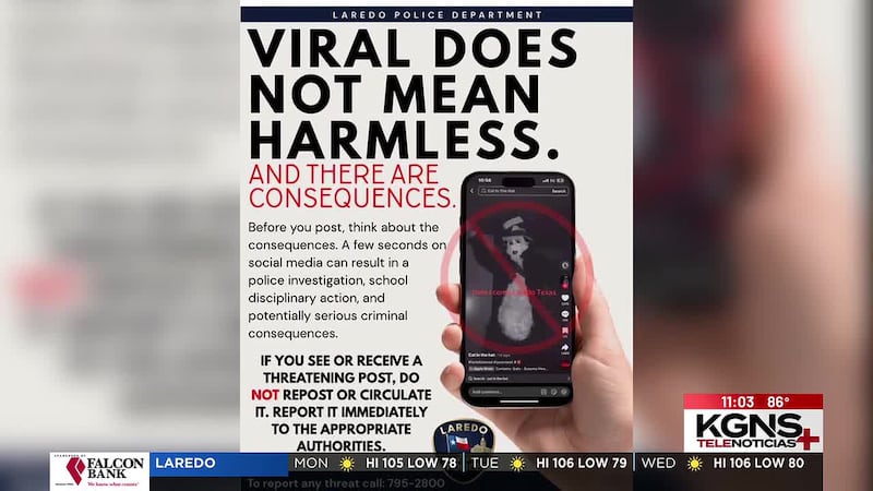 Policía de Laredo alerta sobre bromas y amenazas relacionadas con tendencia “The Cat in the Hat”