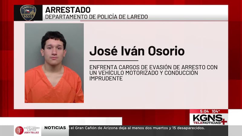 Drones ayudan a arrestar a joven tras persecución en el sur de Laredo