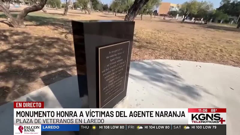 Monumento honra a víctimas del ‘Agente Naranja’ en Laredo
