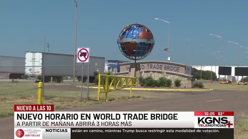 Puente de Comercio Mundial amplía horario los sábados para agilizar cruces