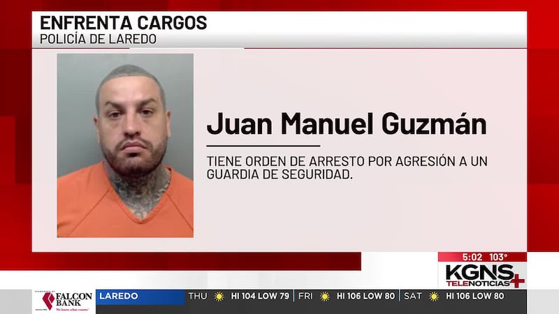 Hombre enfrenta cargos por presuntamente golpear a guardia de seguridad en un bar de Laredo