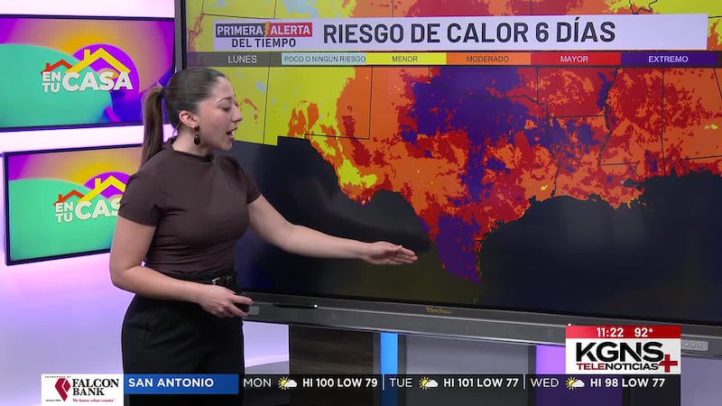Inicio de semana soleado y caluroso en Laredo