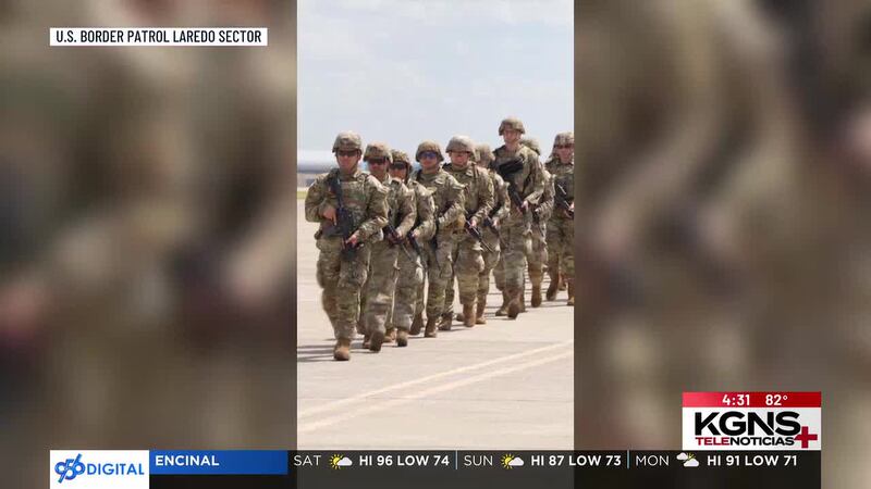 Llegan más elementos de la Guardia Nacional a Laredo