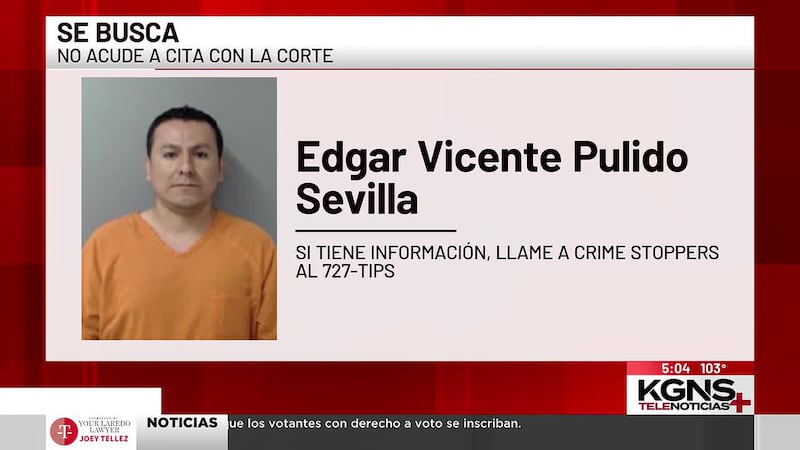 Buscan a hombre acusado de robo agravado en Laredo
