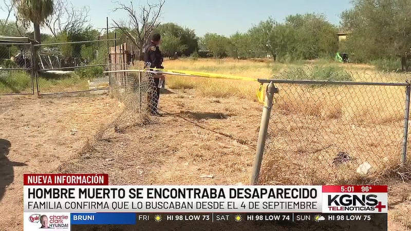 Identifican a hombre hallado sin vida al norte de Laredo
