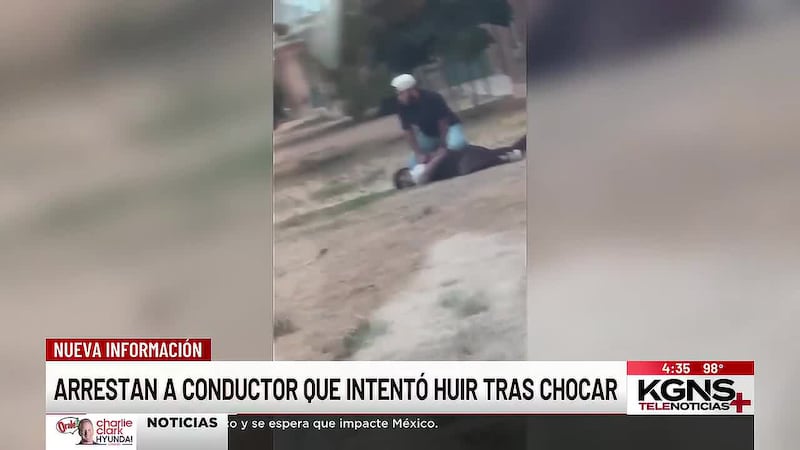 Hombre es arrestado tras provocar choque e intentar huir al oeste de Laredo