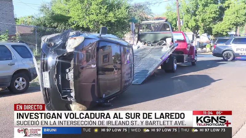 Volcadura provoca cierre de calles al sur de Laredo