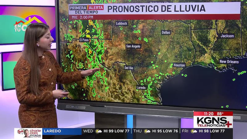 ¿Se esperan lluvias para Laredo este miércoles?