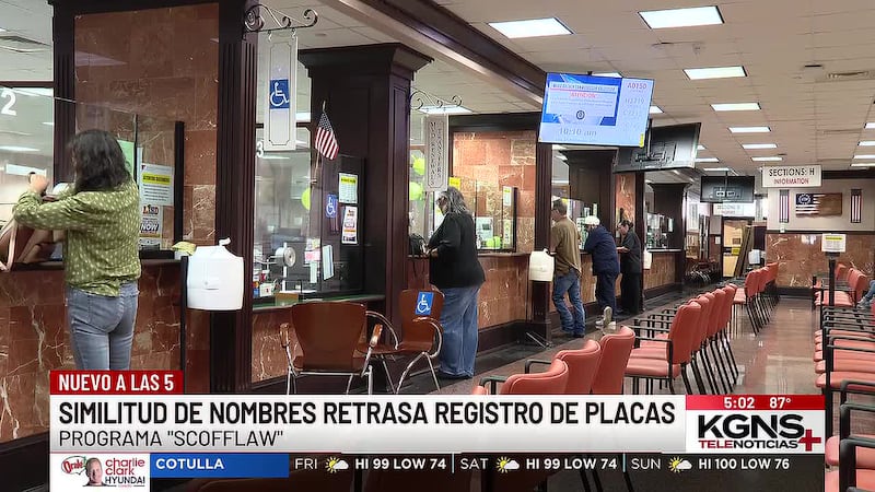 Similitud de nombres retrasa registro de placas en Condado de Webb