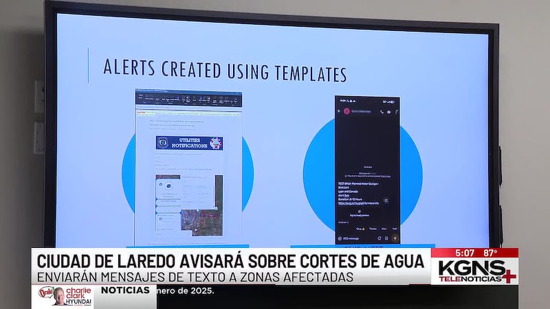 Nueva plataforma avisará a residentes de Laredo sobre cortes de agua