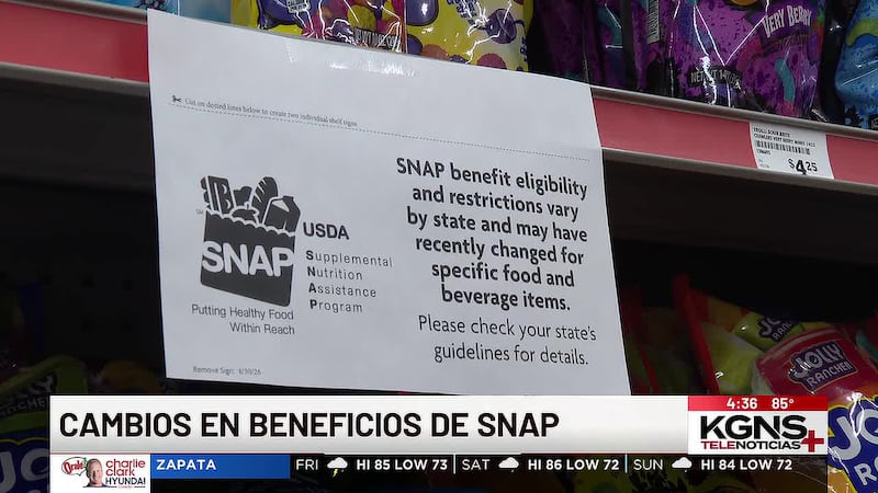 Cambios en beneficios de SNAP afectan a miles en condados de Webb y Zapata