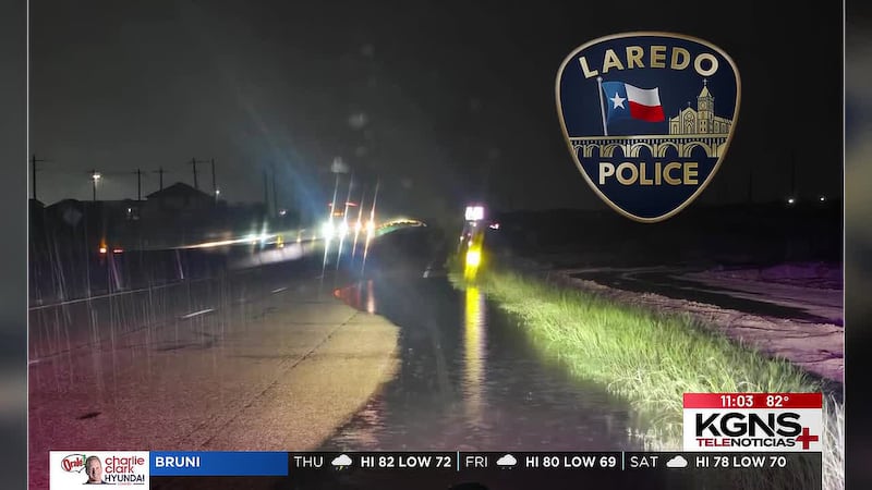 Reportan vías inundadas tras lluvias en Laredo