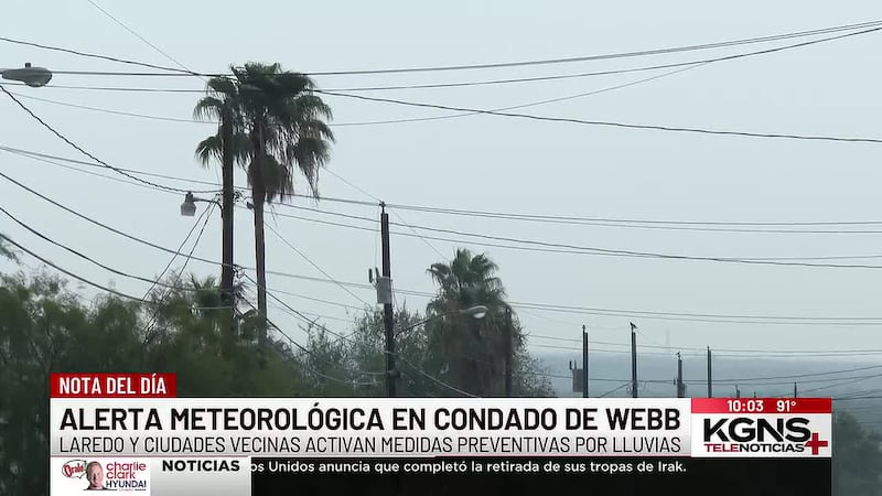 Vigilancia por inundaciones entra en vigor el jueves en Condado de Webb