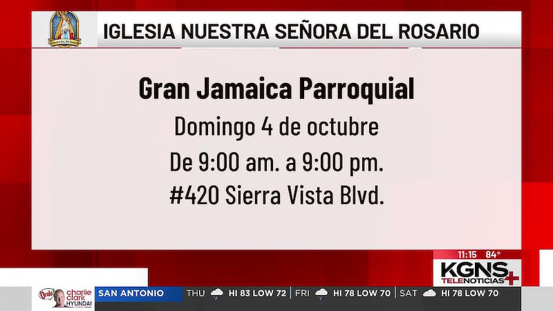 Invitan a gran Jamaica parroquial en iglesia ‘Nuestra Señora del Rosario’