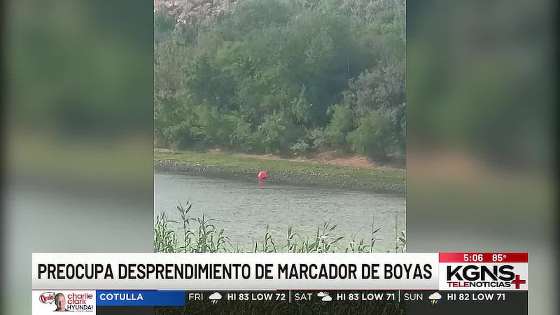 Preocupa desprendimiento de marcador de boyas en el Río Bravo