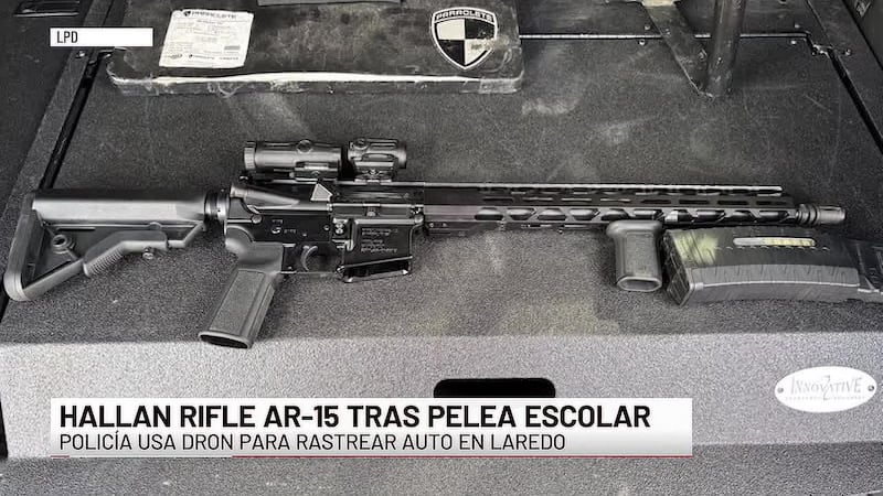 Policía de Laredo usa dron para recuperar rifle AR-15