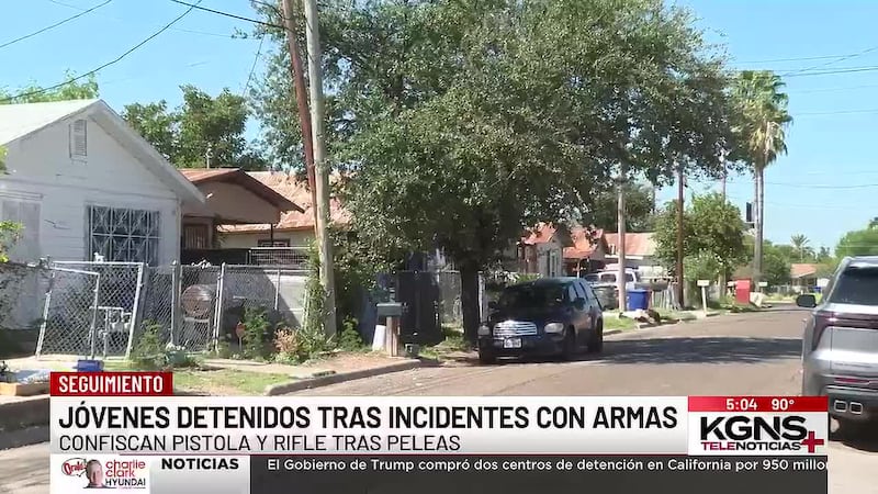 Jóvenes detenidos tras dos incidentes con armas de fuego en Laredo