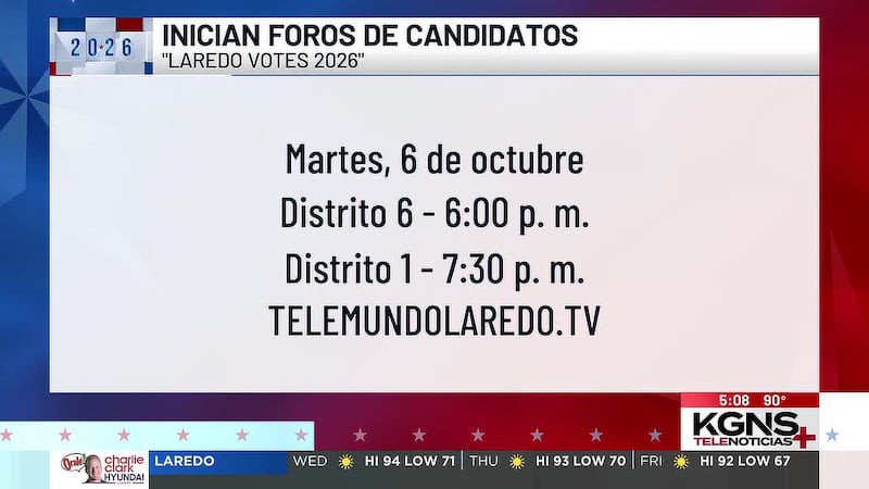 Inician los foros de candidatos de “Laredo Votes 2026”