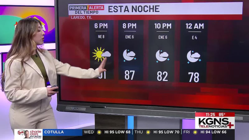 ¿Calor o fresco? Este es el reporte del tiempo para este miércoles en Laredo