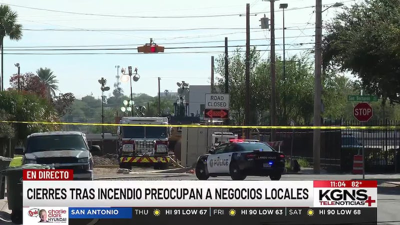 Cierres tras incendio en hotel preocupan a negocios de Laredo
