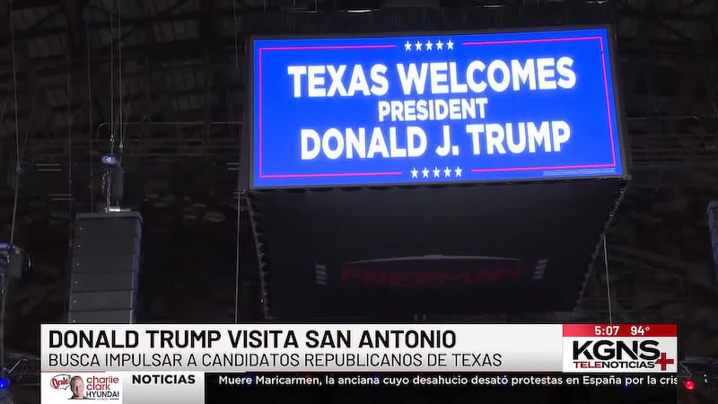 Trump encabeza mitin electoral en San Antonio